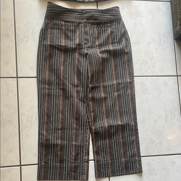 Chico’s Brown and White Striped set. - Picture 3 of 9